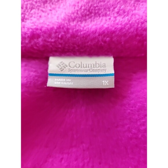 Columbia Womens 1X Benton Springs Full-Zip Fleece Jacket Zipper Pockets - Picture 13 of 15